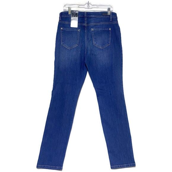 Massini Blue Jeans Women's Size 10 Skinny Mid-Rise Skinny Leg Distressed NWT - Picture 2 of 11